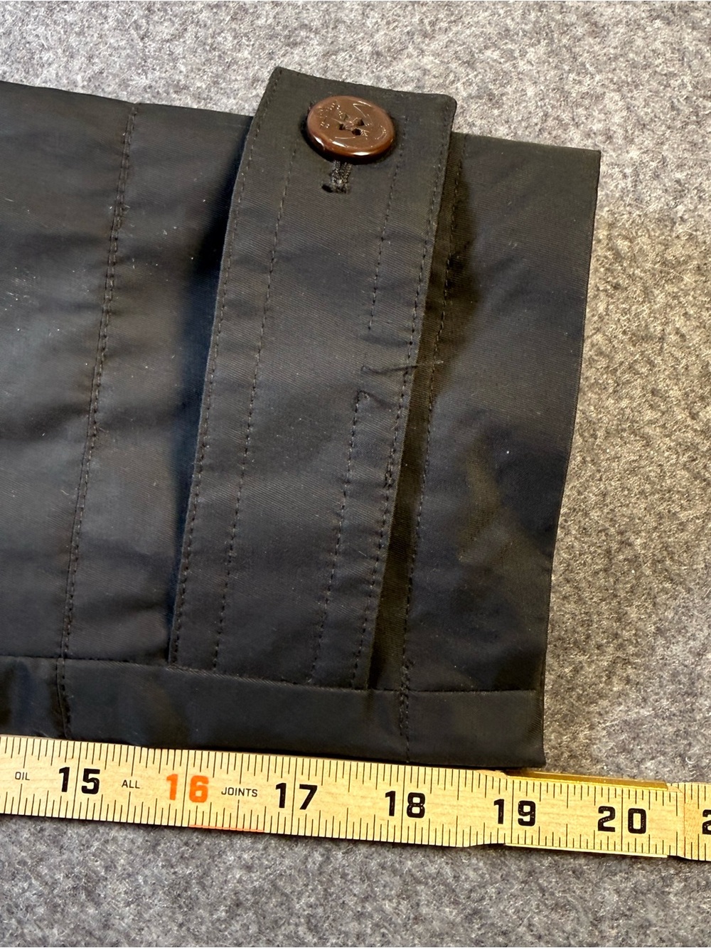 Lauren Ralph Lauren Men’s Black Double Breasted Raincoat Trench Coat 42L Preppy - Picture 15 of 15